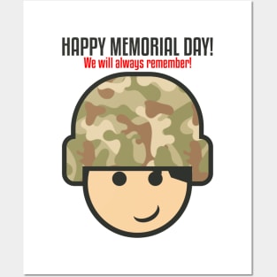 Happy Memorial Day Posters and Art